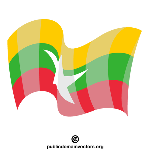 Drapeau national de l’État du Myanmar