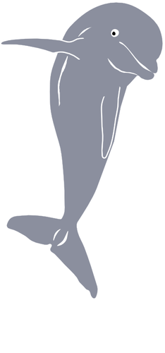Дельфин прыжки векторная графика