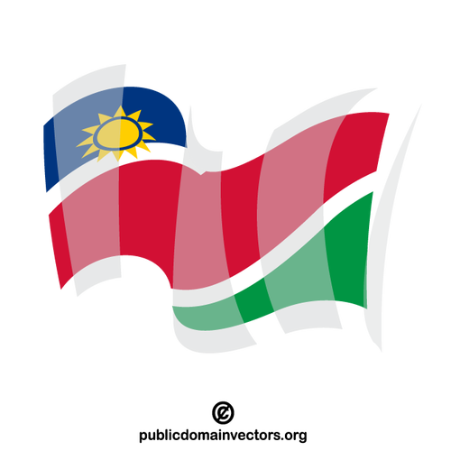 Bandiera dello stato della Namibia