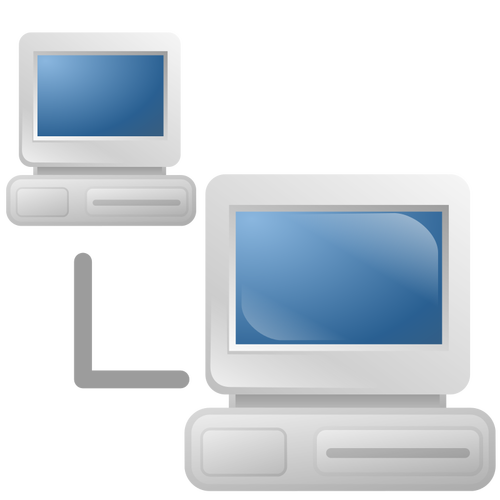 Computer network icon vector graphics