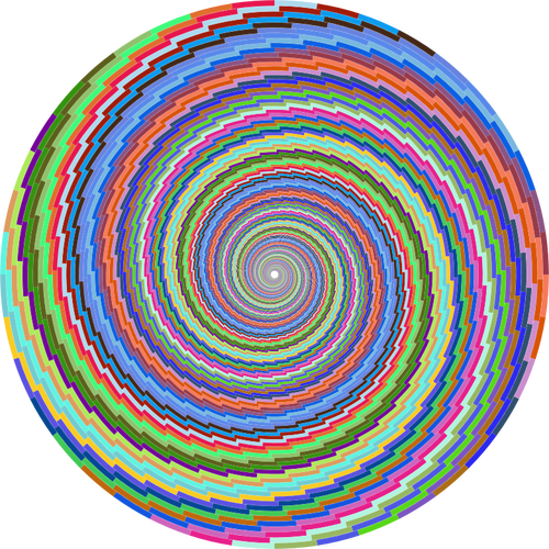 カラフルな渦巻きベクトル画像 パブリックドメインのベクトル