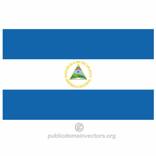 Векторный флаг Никарагуа