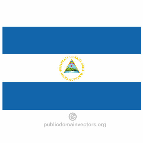 Nicaragua vector flag