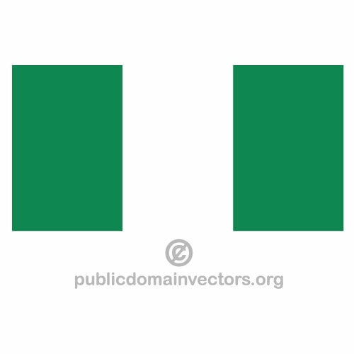 Nijeryalı vektör bayrağı