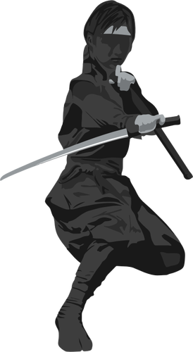 Kvinnlig ninja agent