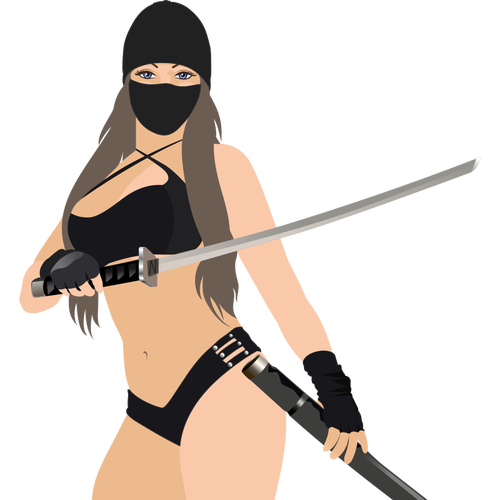 Jeune fille Ninja