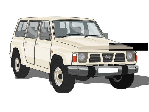 Vector image of sports vehicle