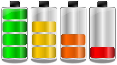 अलग बैटरी स्तर