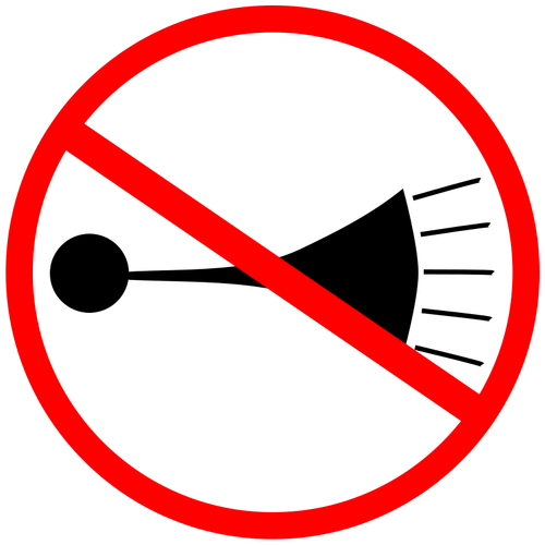 No horn sign