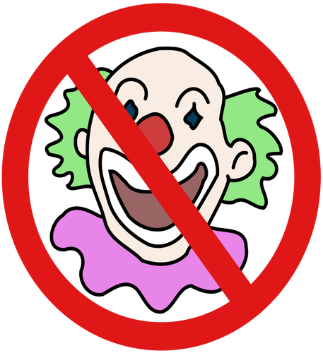 Keine Clowns-symbol