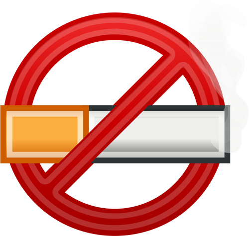 No Smoking 3D symbol vector image