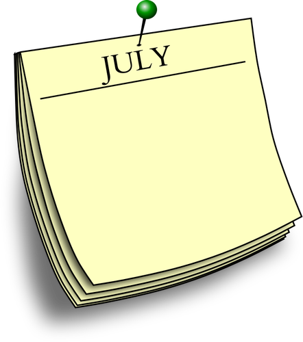 مذكرة شهرية - يوليو