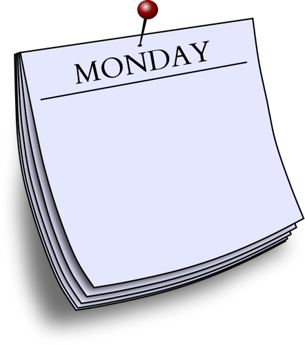 Adesivo diário - segunda-feira