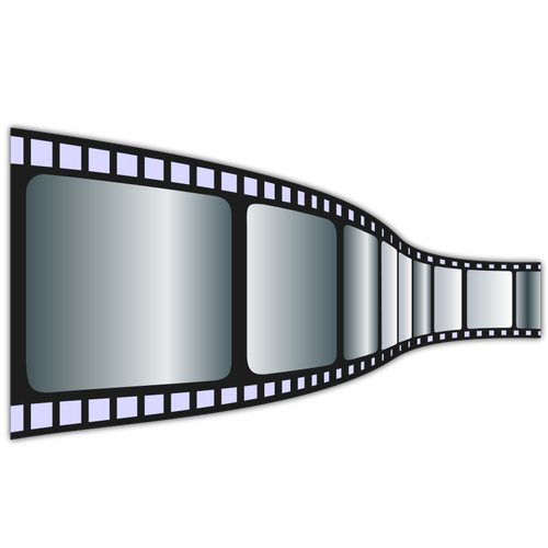 Vector clip art of movie tape