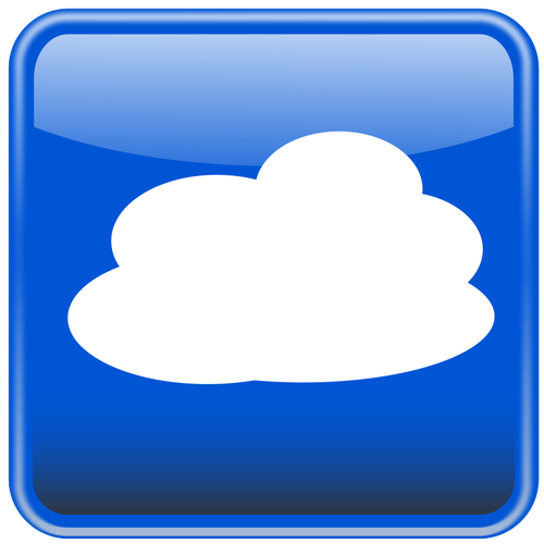 Cloud computing knop vector