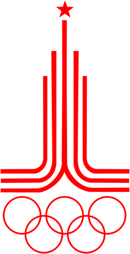 Jogos Olímpicos de 1980 vector imagem