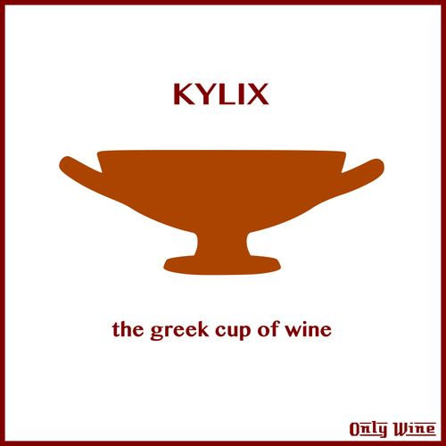 Řecké víno pohár