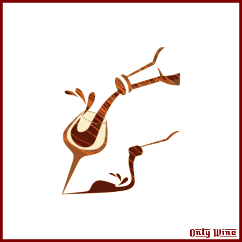 Wine pouring icon