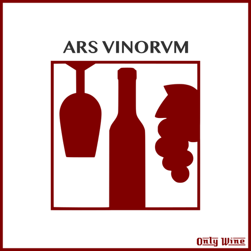Şarap için kırmızı siluet
