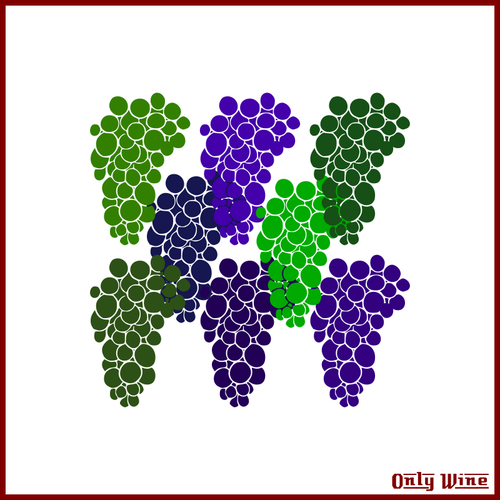 Värikäs viinirypäleiden kuva