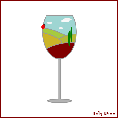 Tall wine glass image