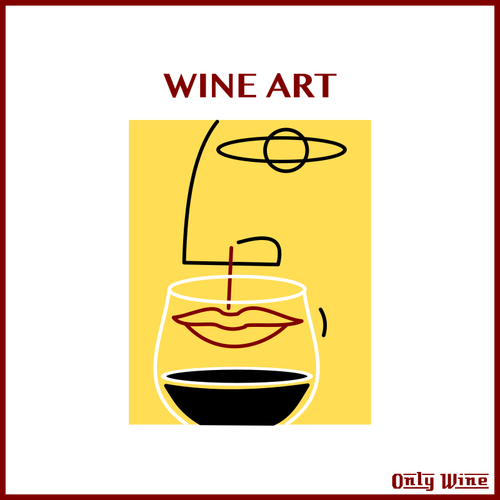 Desen artistic vin