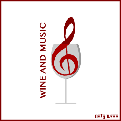 葡萄酒与音乐形象
