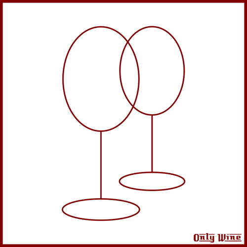 Two glasses drawing