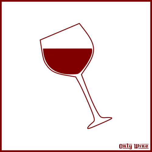 Sklenka na červené víno obrázek