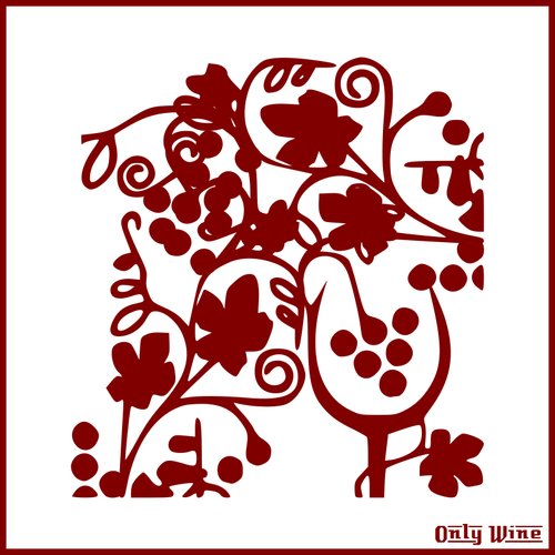 Simbol de vin roşu