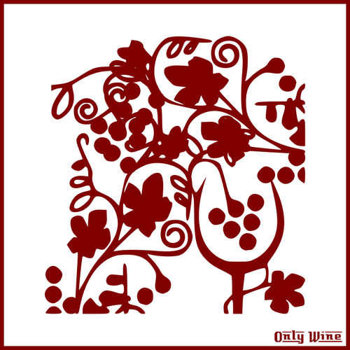 Symbole de vin rouge