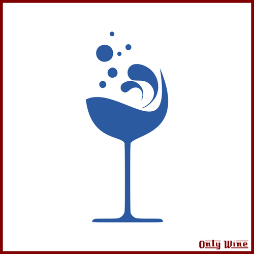 Gelas anggur simbol gambar