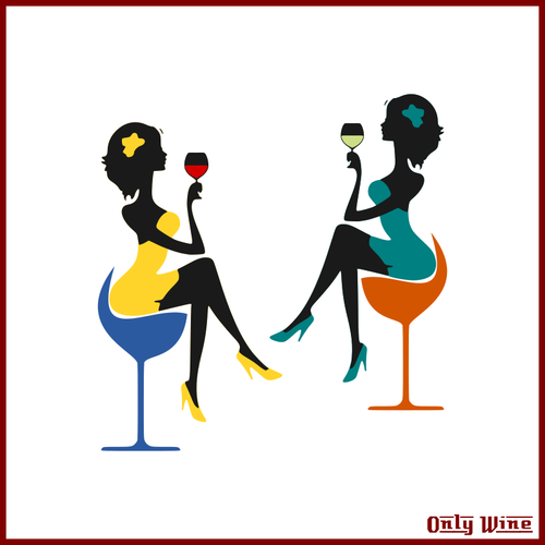 Download Two girls drinking | Public domain vectors