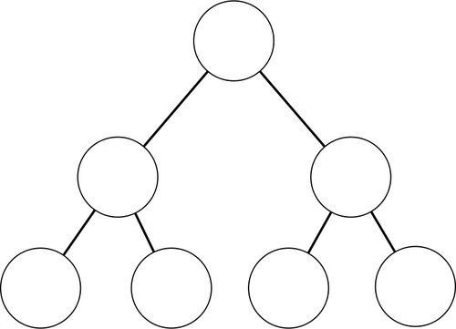 Hieararchical diagram vektorbild