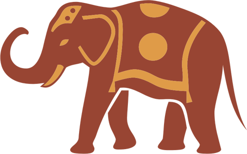 Gajah kurung | Domain publik vektor