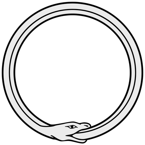 Ouroboros vector drawing