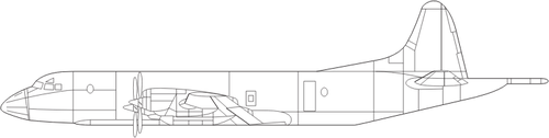 Ilustraţie de avioane Lockheed P-3 Orion