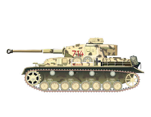 German military tank vector