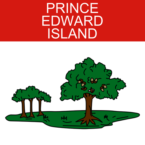 プリンス ・ エドワード島シンボル ベクトル画像