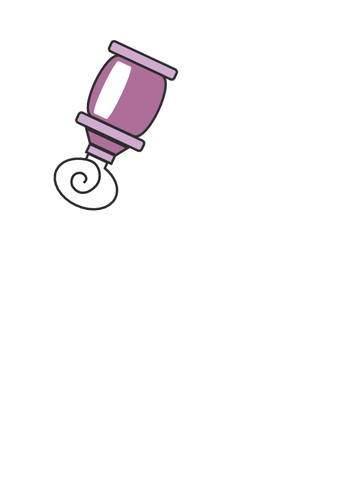 Immagine vettoriale tubo di vernice