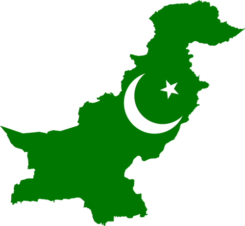 Pakistans Terrängkartan