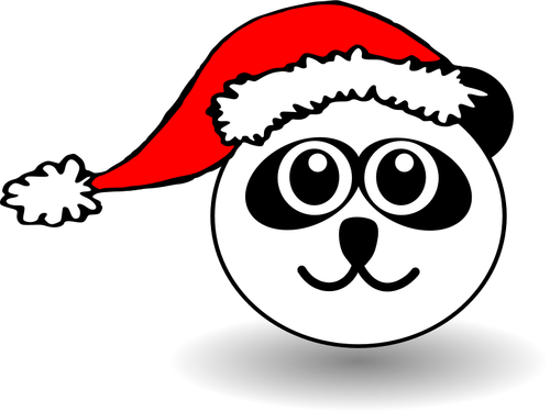 Panda face vector image