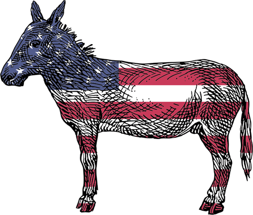 Donkey patriótica