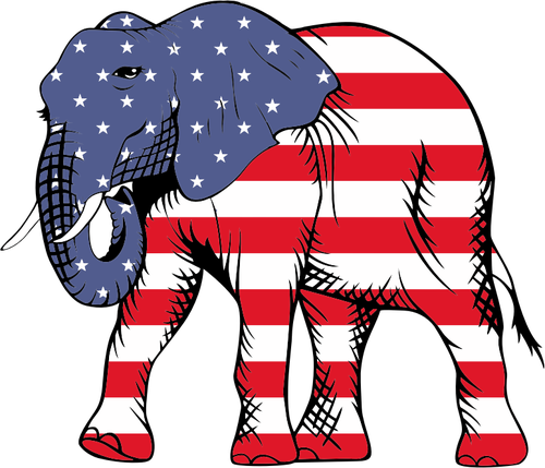 Éléphant patriotique