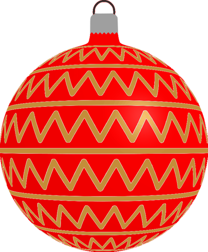 Boule à motifs rouge