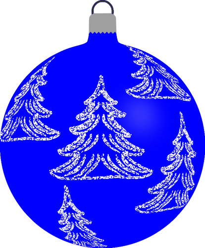 الأزرق عيد الميلاد الديكور