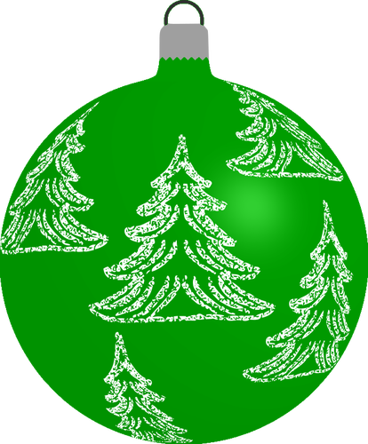 Green Christmas ball