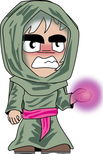 Ahli nujum Chibi vektor Clip Art