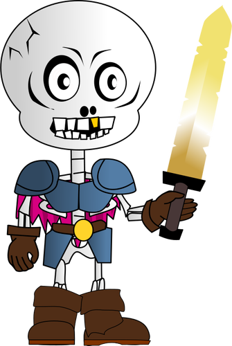 Skeleton Chibi Vector Image