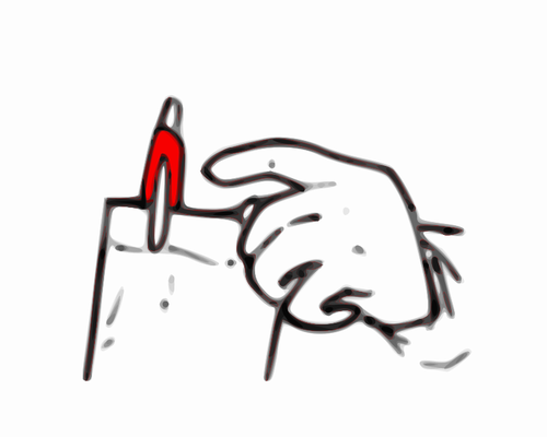 Červené pero